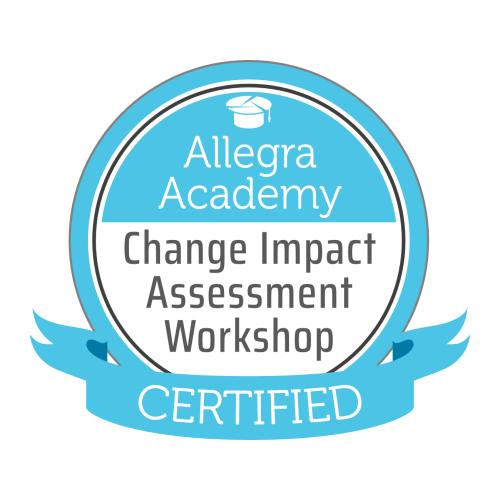 Allegra change impact assessment workshop digital badge