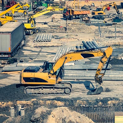 Construction site in Sydney