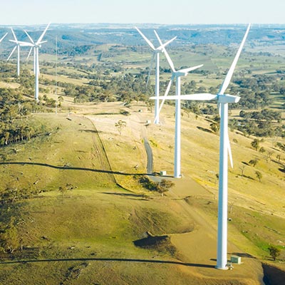 Australian wind farm in remote area