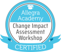 Allegra change impact assessment workshop digital badge